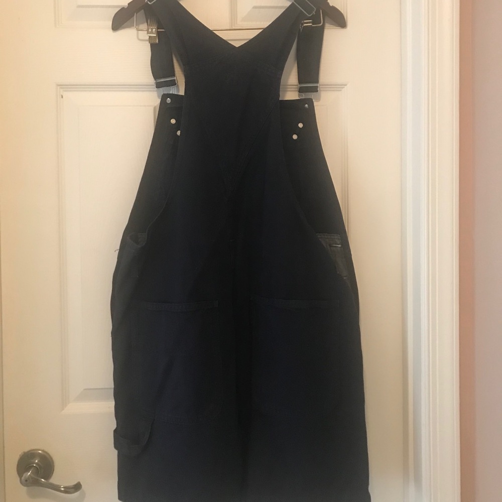 Vintage jean shorts overalls